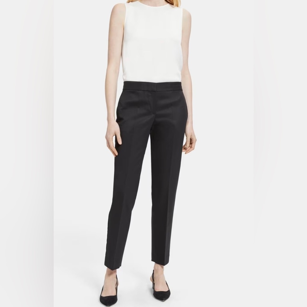 Theory Slim Tuxedo Pant in Wool